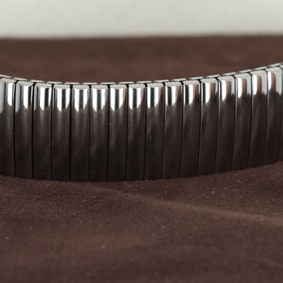 Hadley-Roma 20mm-24mm Titanium Finish Men's Watch Bracelet/Band, MB8019TI - Picture 3 of 4